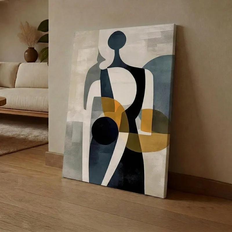 Fragmented Harmony Canvas Abstract Wall Art media 1