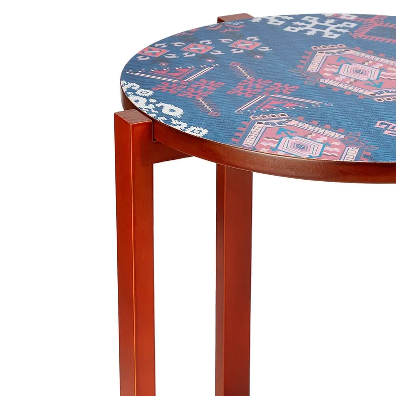 India Circus Wood Enchanting Round Side Table media 3