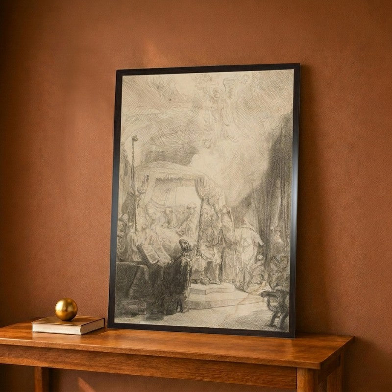 The Death Of The Virgin Canvas Wall Painting - 9 x 12 Inches