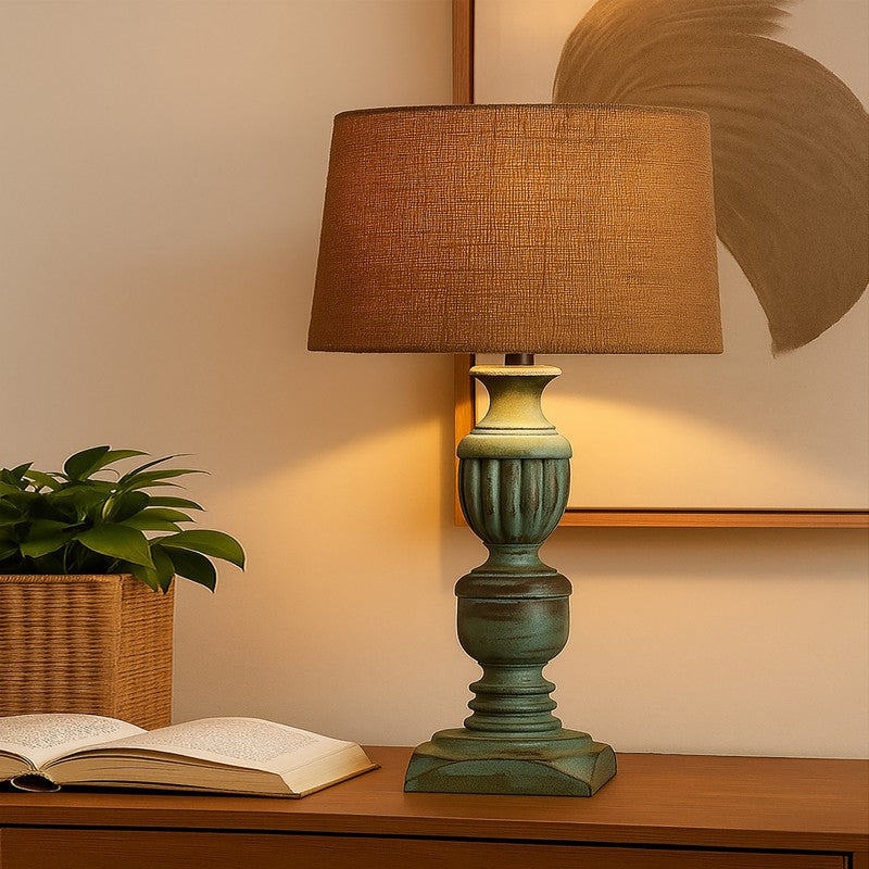 MonoCraft Wooden Table Lamp - Brown