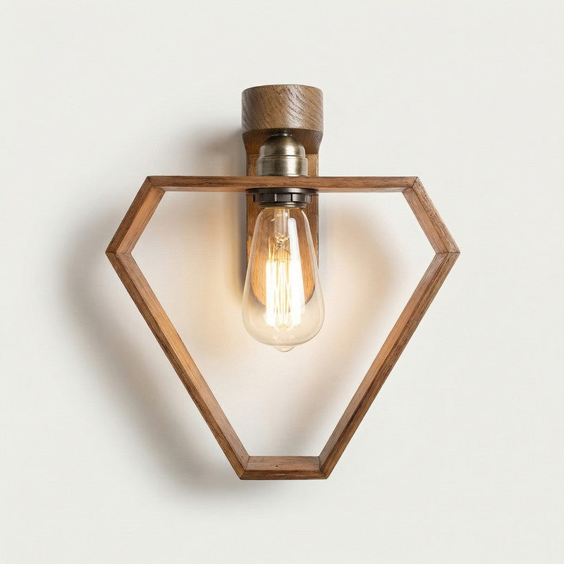 Murano Wooden Wall Lamp media 4