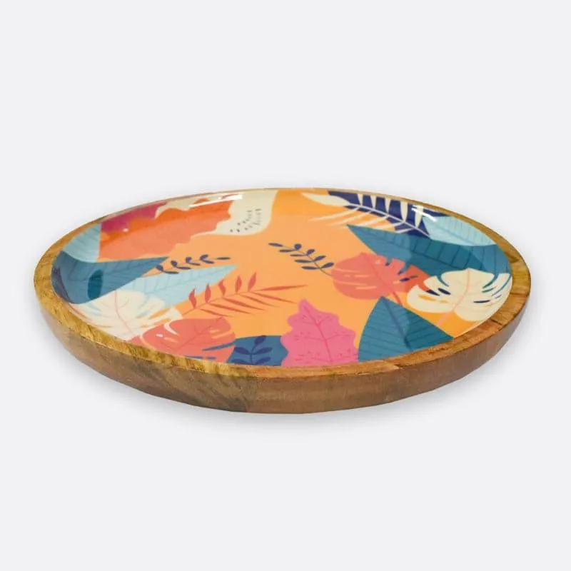 Linda Nature Round Wood Platter media 5