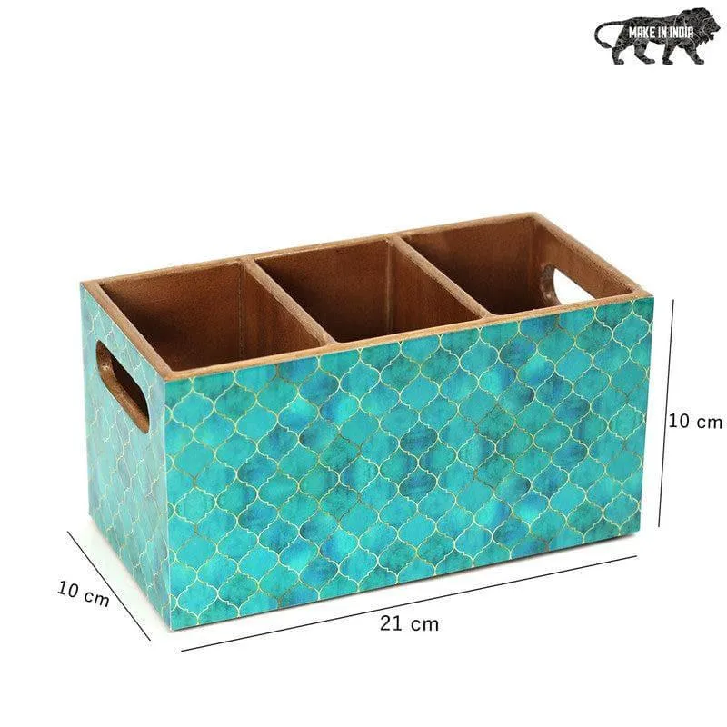 Blue Ombre Patterened Cutlery Holder media 4