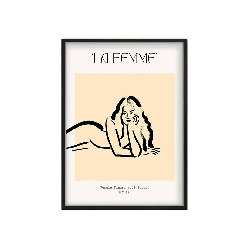 Quiet Allure Canvas Wall Painting With Black Frame media 3
