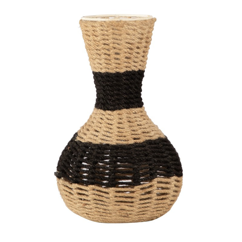 Terranoir Jute Vase - Black,Brown media 3