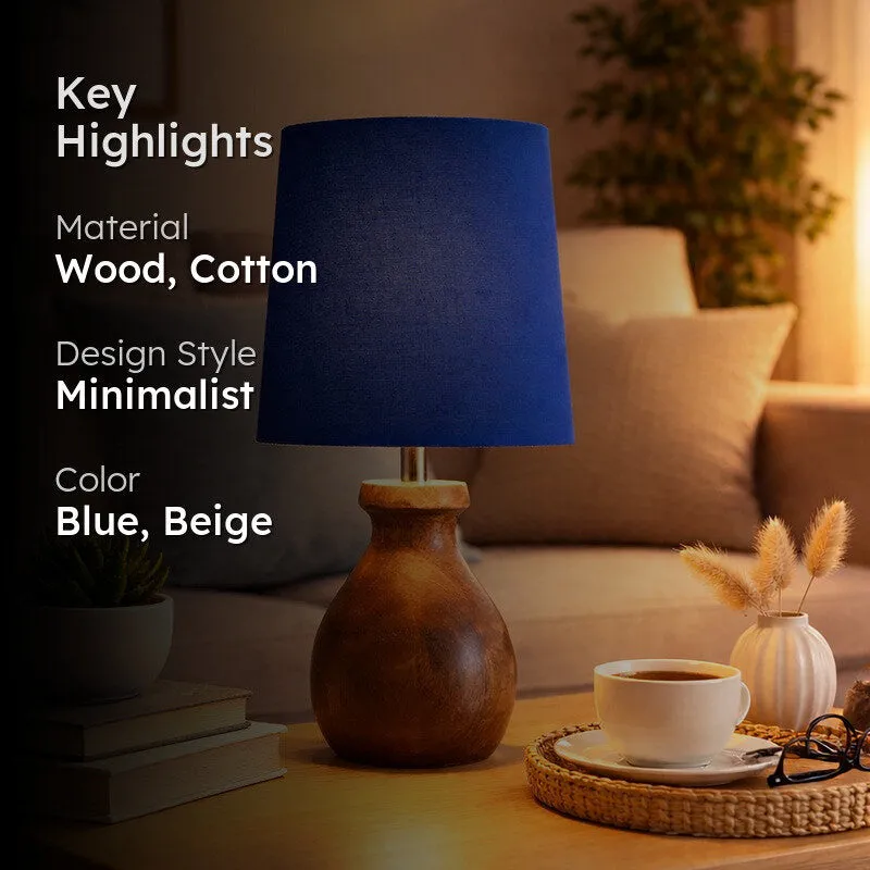 BlueMinima Wooden Table Lamp media 2