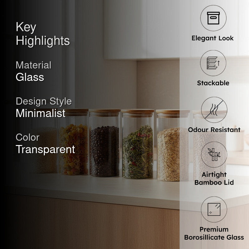 Keeps Glass Jar (1000 mL Each) - Set Of Six media 2