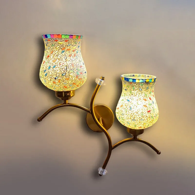 Lumecrest Twin Glass Wall Lamp - Multicolor media 5