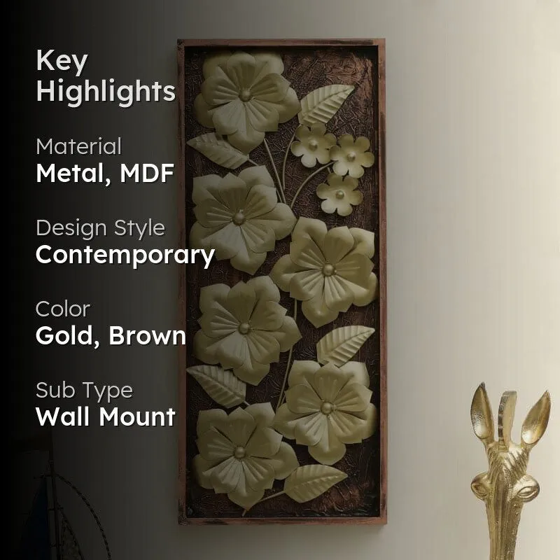 Blooma Floral Metal Wall Accent media 2