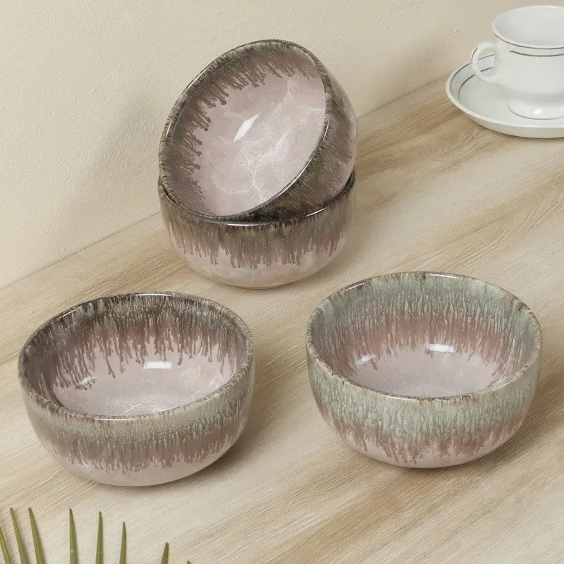 SnackSense Bowl (Pink,400 mL Each) - Set Of Four media 1