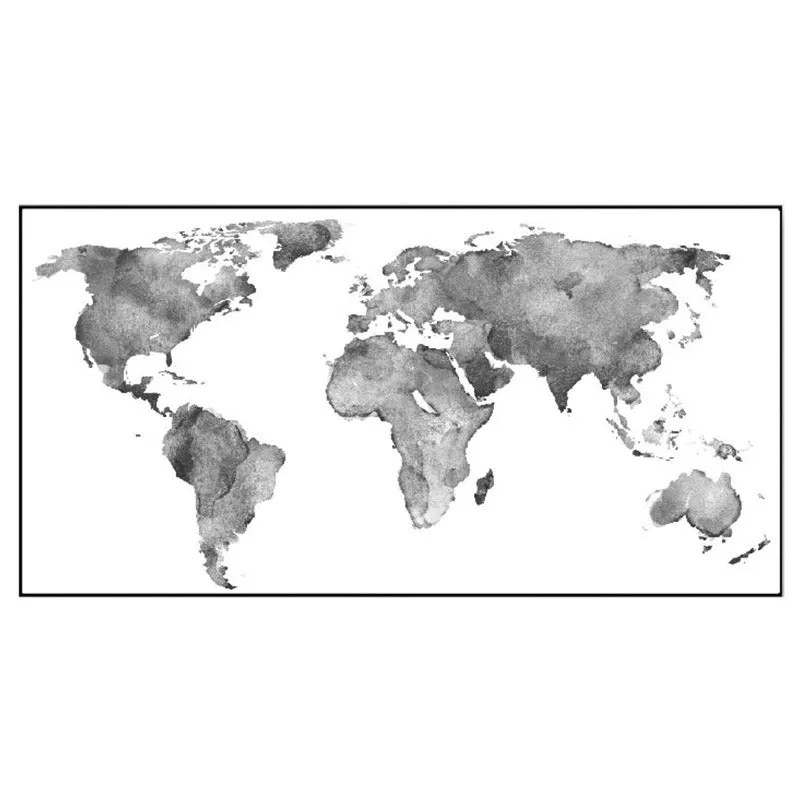 World Map Sketch Canvas Wall Painting media 3