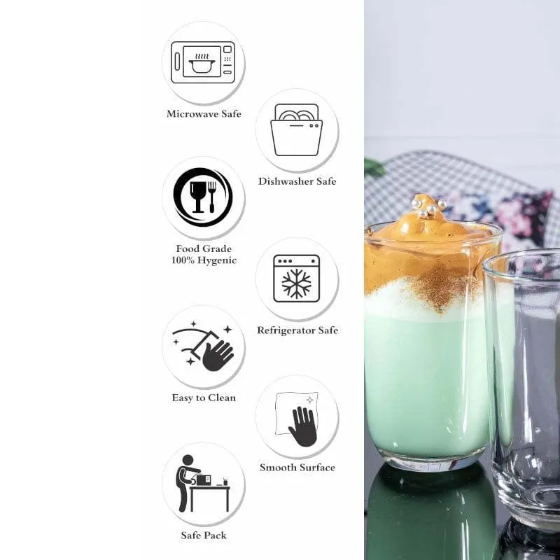 Yenzo Glass Tumbler (295 ML) - Set Of Six media 6