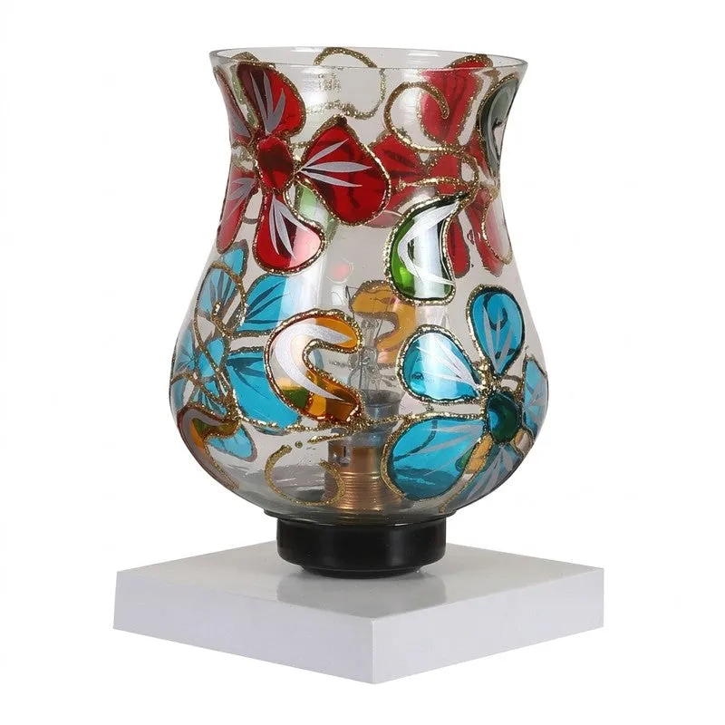 Luminae Mosaic Glass Table Lamp With Wooden Base - Multicolor media 6