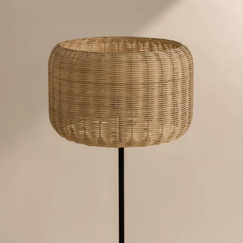 Fig Living Bird's Nest - Rattan Floor Lamp media 8