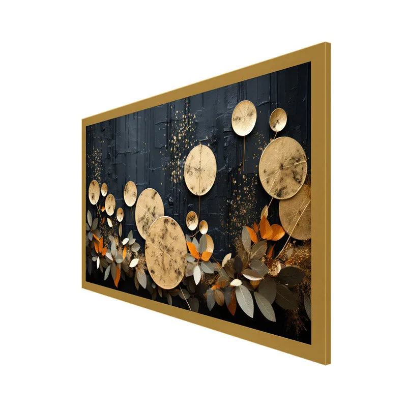 Ravenna Abstract Wall Painting With Frame media 6