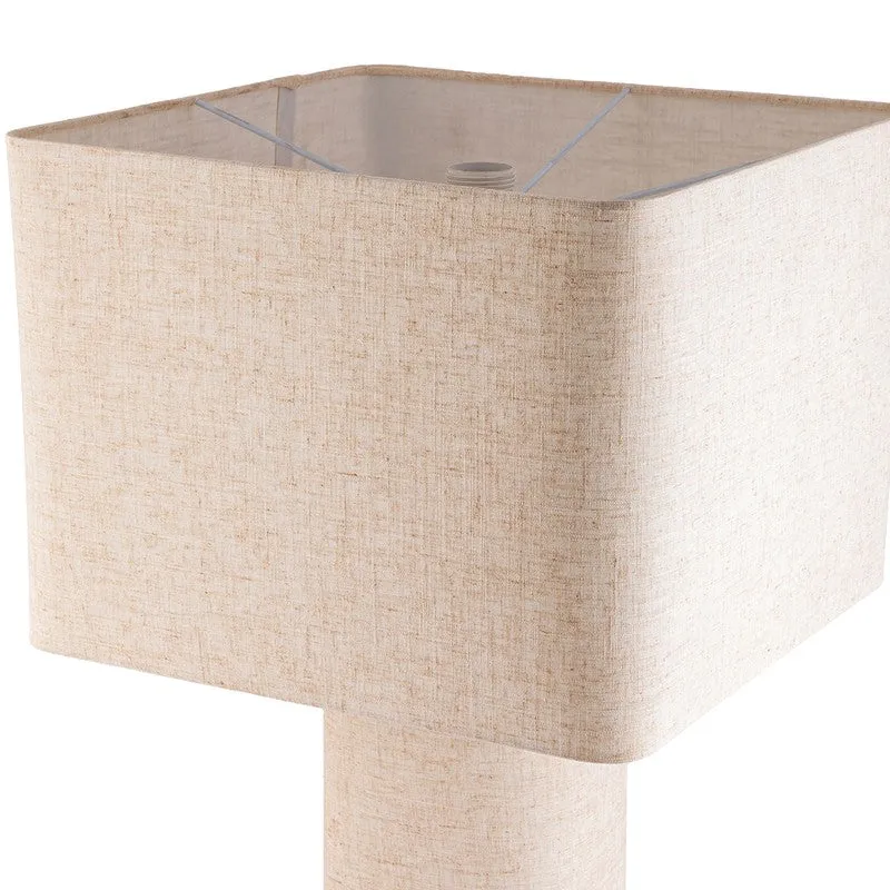 AarviDecor Stratford Decorative Fabric Table Lamp - Beige media 6