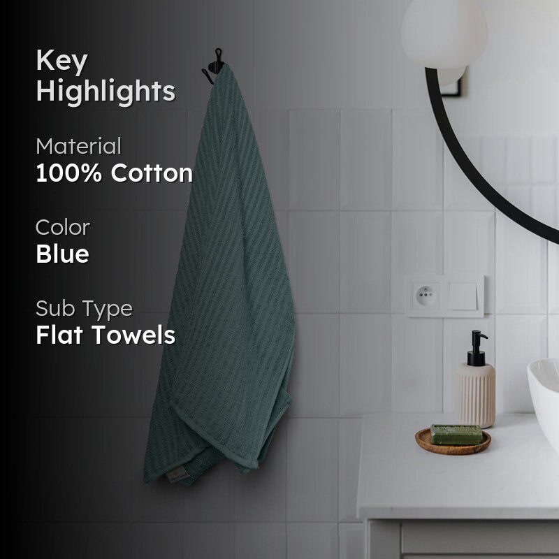 Micro Cotton LuxeDry Striped Bath Towel - Green media 2