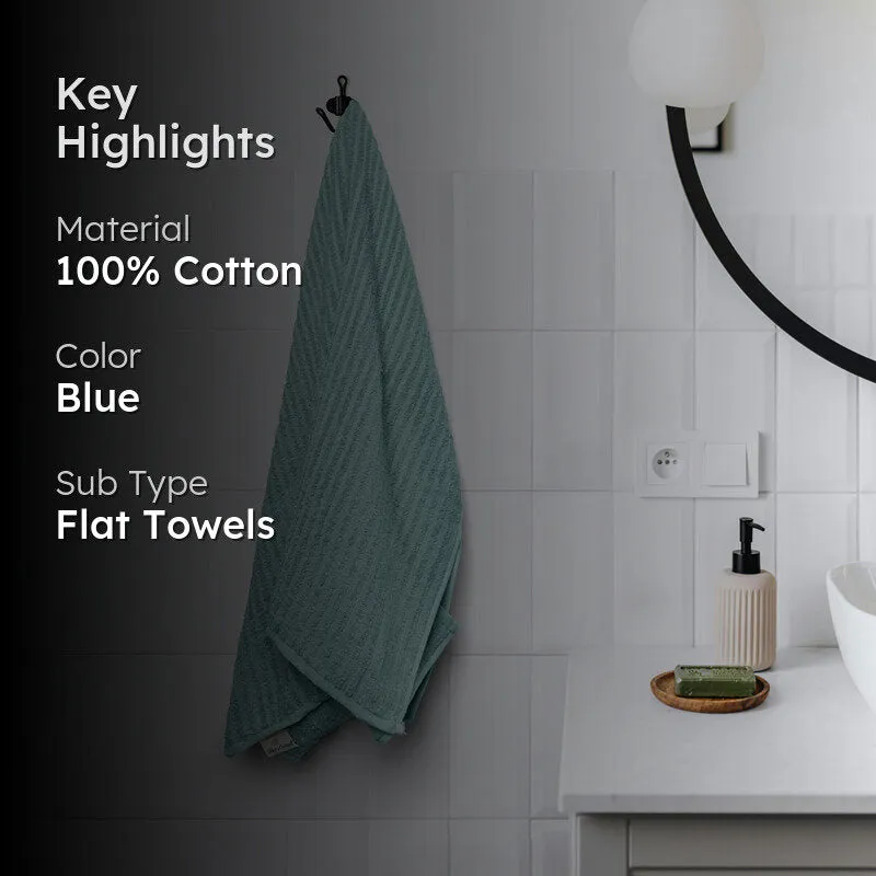 Micro Cotton LuxeDry Striped Bath Towel - Green media 2