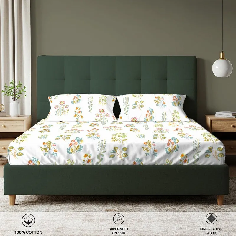 Urban Space AbstraLux Cotton Bedsheet (Yellow) - 200 TC media 6