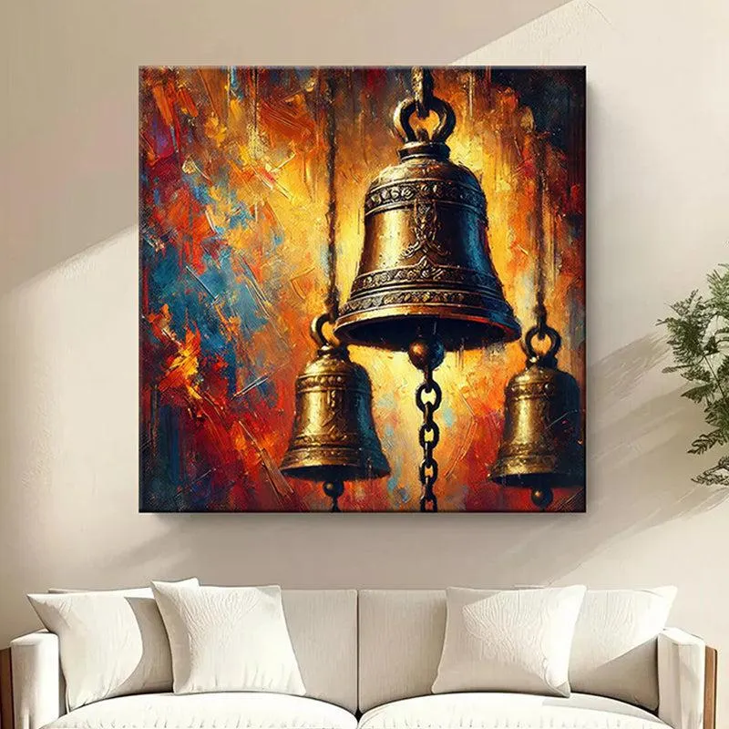 Temple Bells Wall Painting media 1