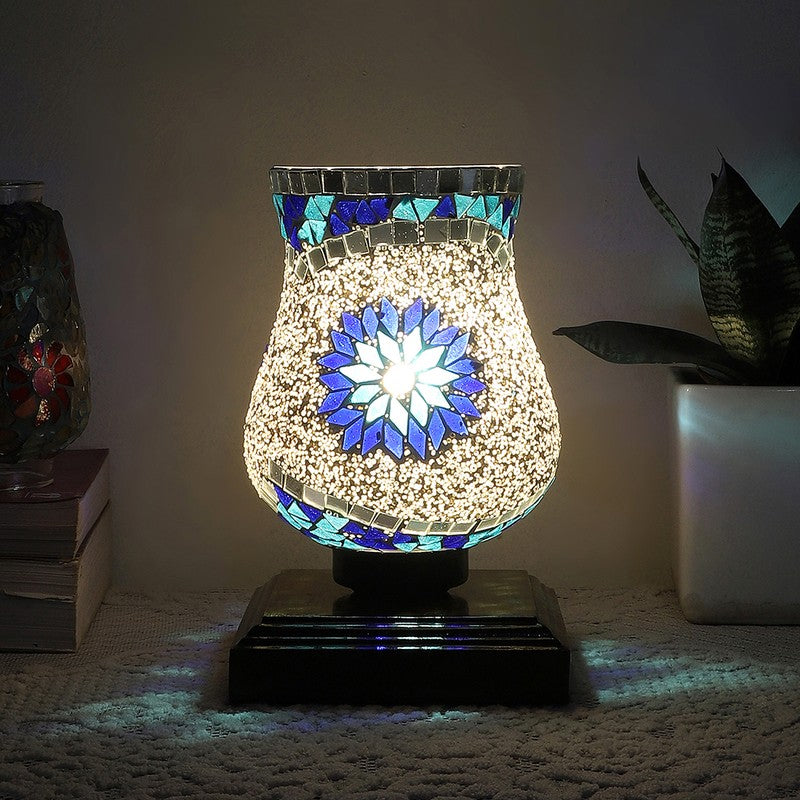 Tintique Mosaic Glass Table Lamp - Multicolor