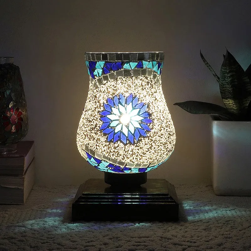 Tintique Mosaic Glass Table Lamp - Multicolor media 1