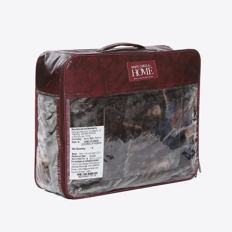 Monte Carlo Midnight Mosaic Blanket (Black) - 540 GSM media 7