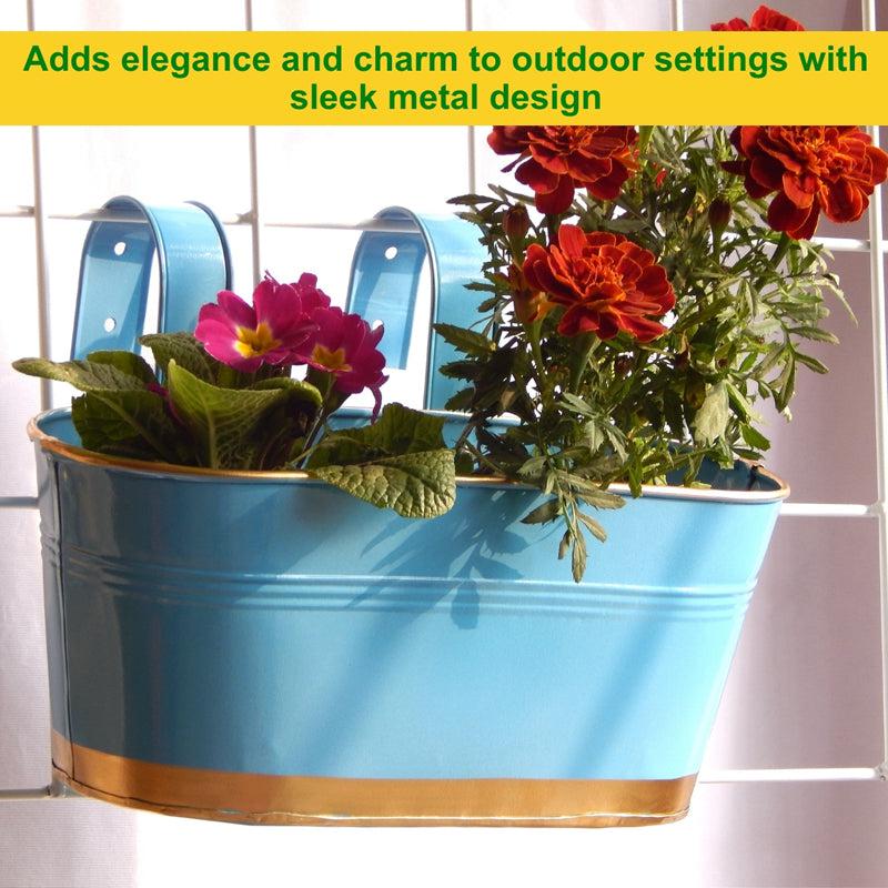 Norva Hanging Planter (Blue) - Set Of Six media 5