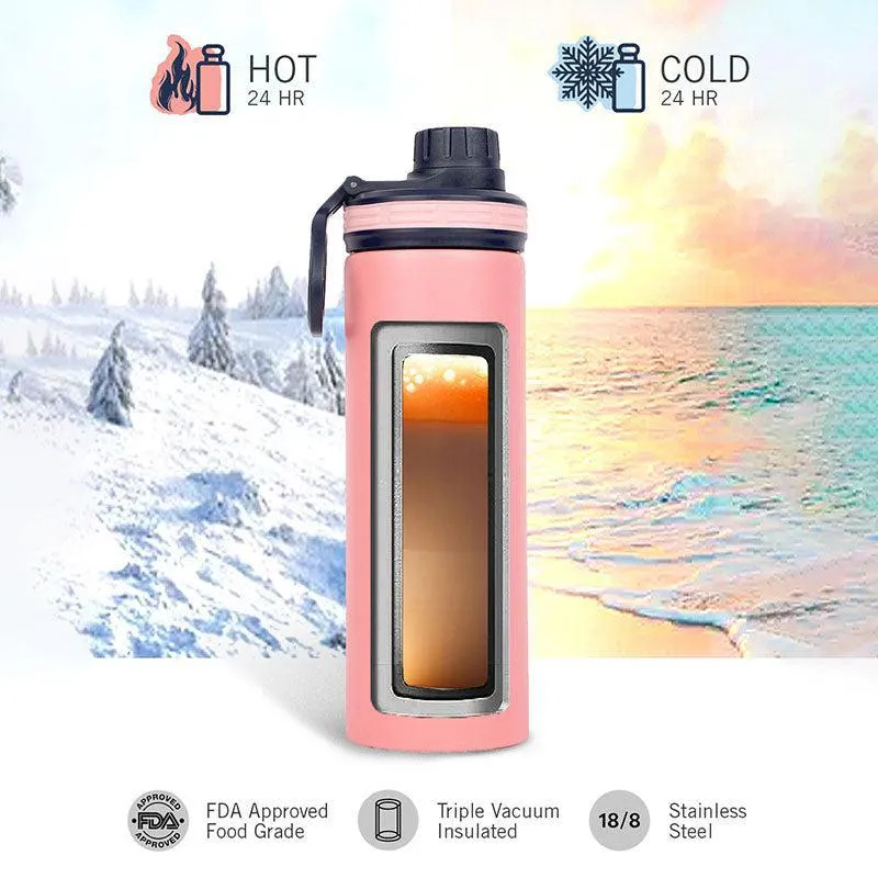 Nautica Skirnir Insulated Stainless Steel Thermos (Pink) - 500 mL media 5