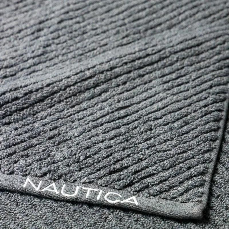 Nautica Riviera Soft Cotton Hand & Face Towel (White,Blue & Grey) - Set Of Twelve media 8