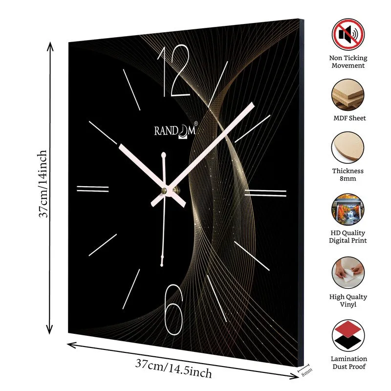 Lunera Analog Wall Clock - Black media 8