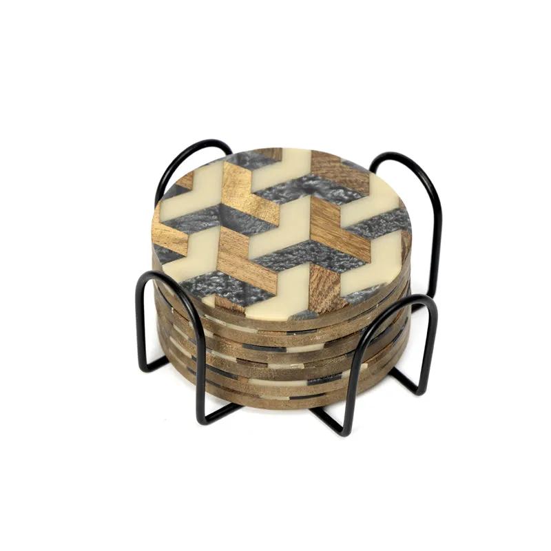Vara Ethnic Coaster With Stand media 4