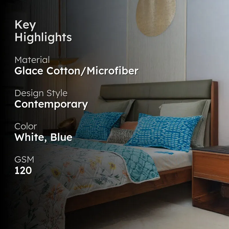 Urban Space France Reversible Dohar (Blue) - 120 GSM media 2
