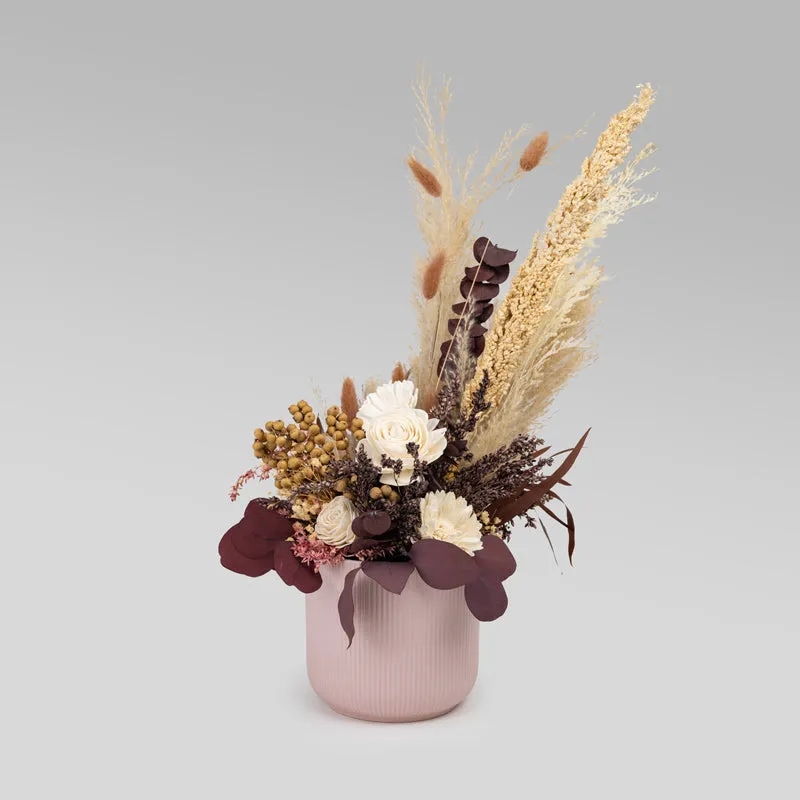Liyana Solawood Flower Bunch In Ceramic Pot media 5