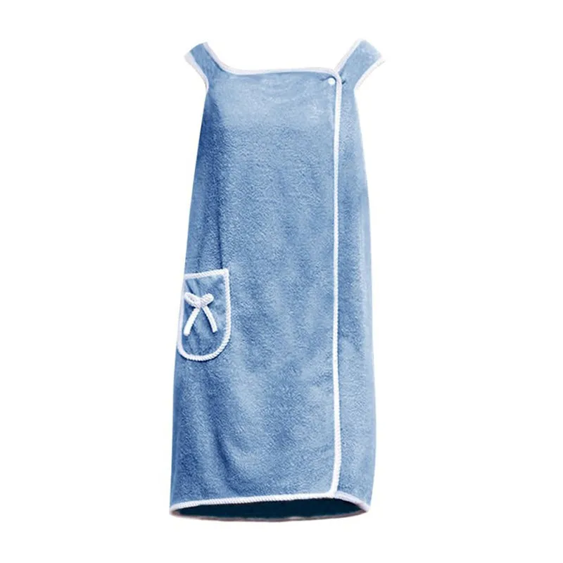 Velvessa Microfiber Bath Wrap - Blue media 9