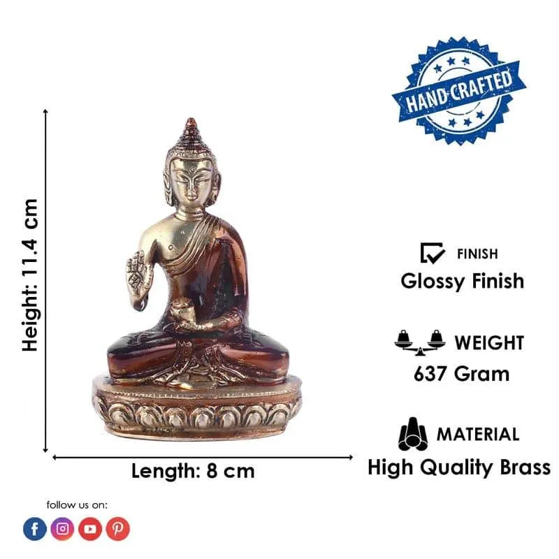 Divine Brass Budha Idol media 5