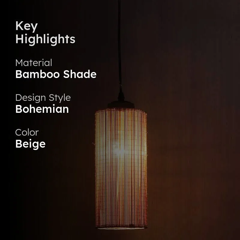 Suvio Bamboo Cane Ceiling Lamp media 2