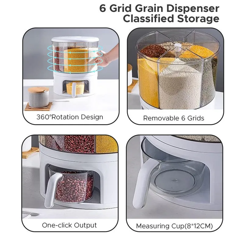 Laxis SpinServe Transparent Polypropylene Container - 10 L media 5