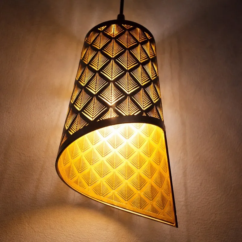 Facet Glow Metal Ceiling Lamp media 4