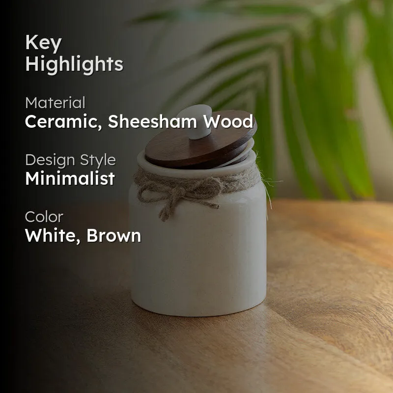 Dune Bow Ceramic Jar - 410 mL media 2