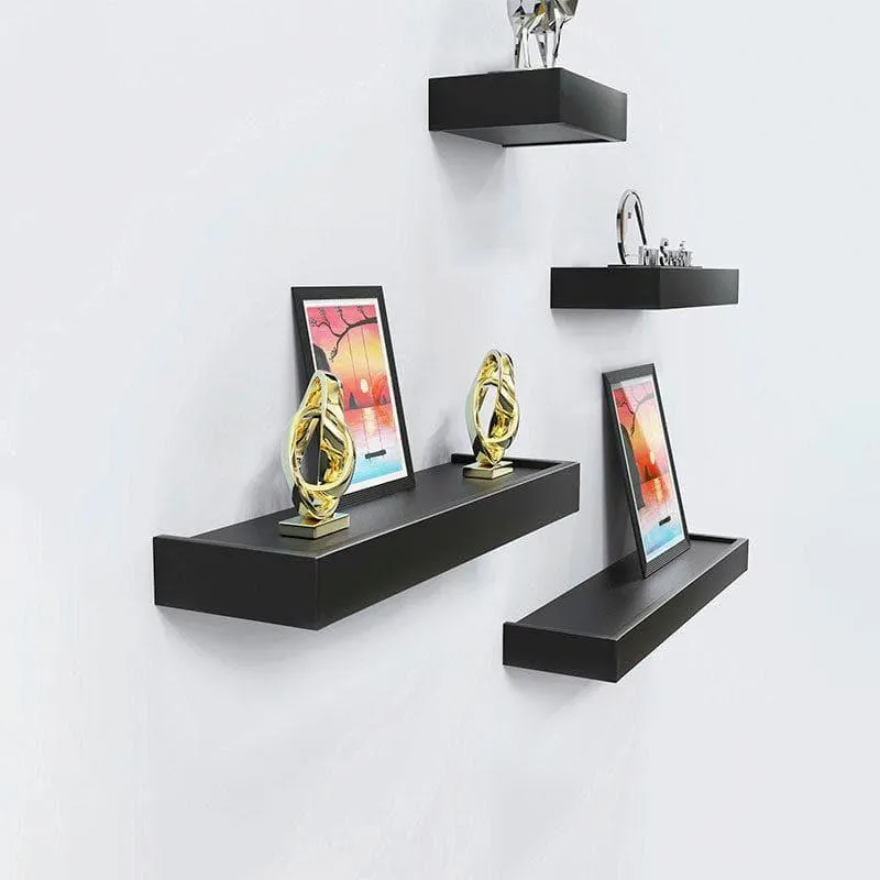 Skyline Shelving Wall Shelf - Black - Set Of Four media 3