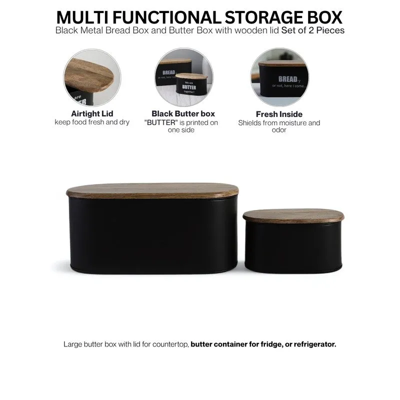Eco Friendly Storage Bread Box - Two Piece Set media 4