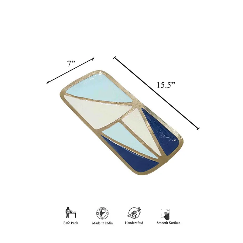 Izen Geometric Metal Platter - Blue media 5