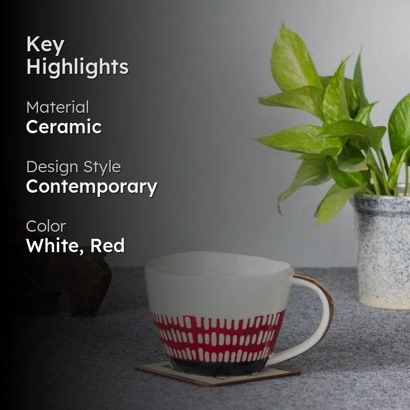Bohemian Ceramic Coffee Mug (300 mL) media 2
