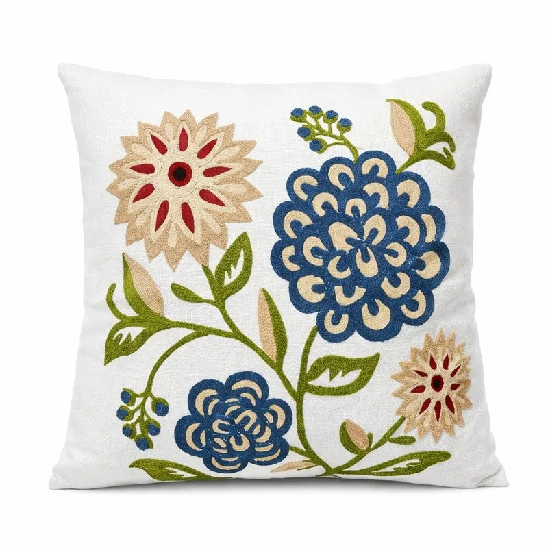 Embro Petals Cotton Cushion Cover media 4