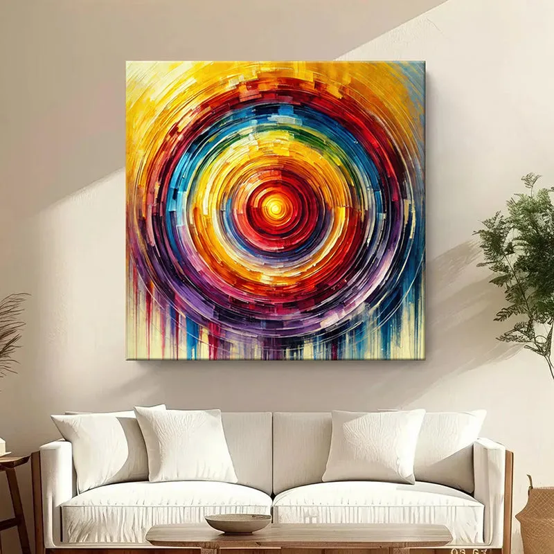 Radiant Spectrum Poly Canvas Wall Painting media 1