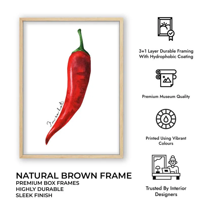 Scarlet Flame Archival Canvas Wall Art - Brown media 11