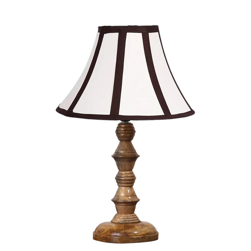 Stripra Timber Wooden Table Lamp - White,Black,Brown media 6