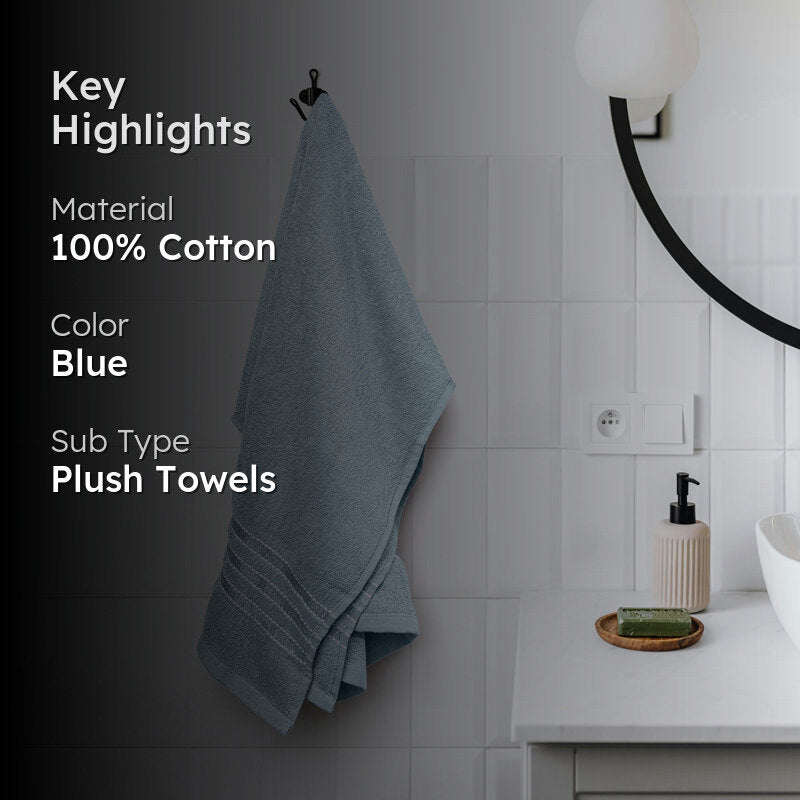 Micro Cotton LuxeDry Comfort Solid Bath Towel - Ice Blue media 2