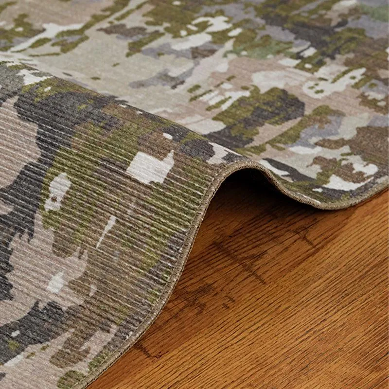 Aria Abstract Carpet - Olive media 6